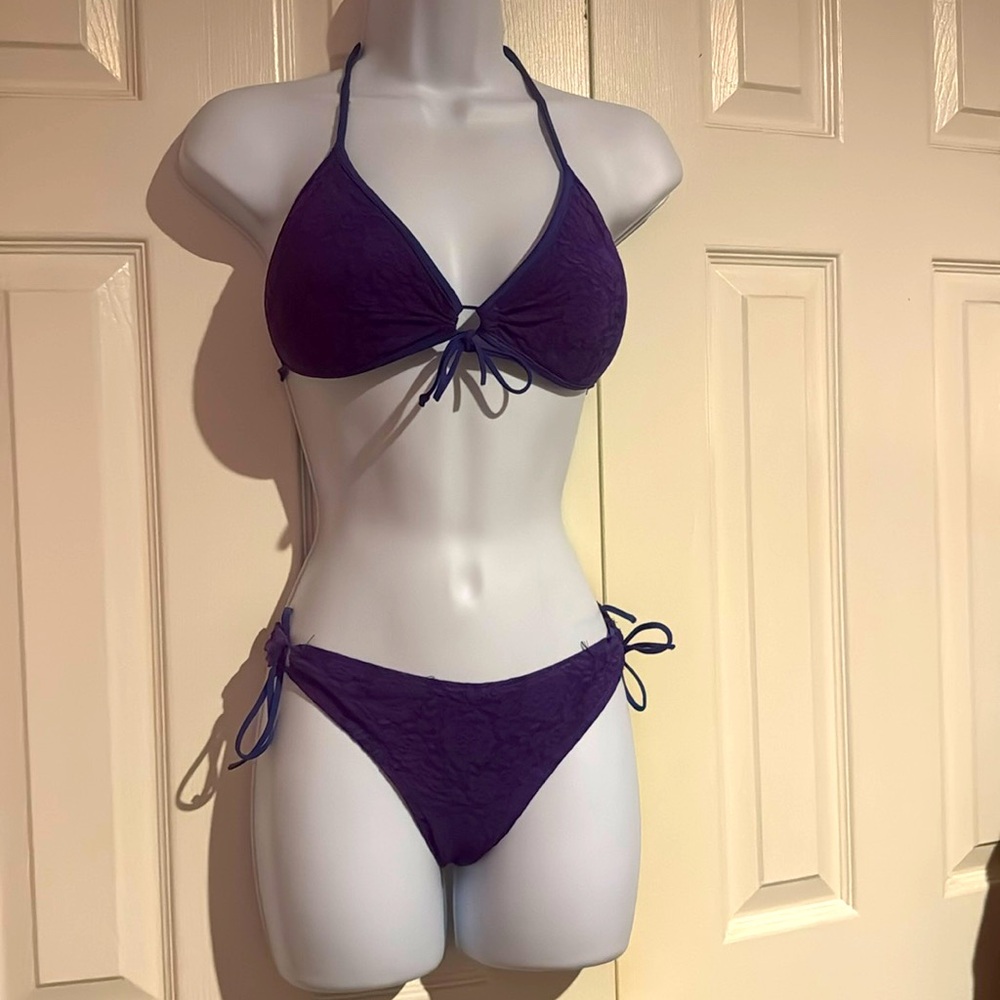 Purple lace bikini